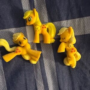 3 My Little Pony G4 Applejack mini figures